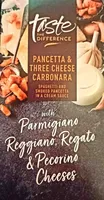 Taste The Difference Pancetta & Three Cheese Carbonara with Parmigiano, Regato, & Pecorino Cheeses