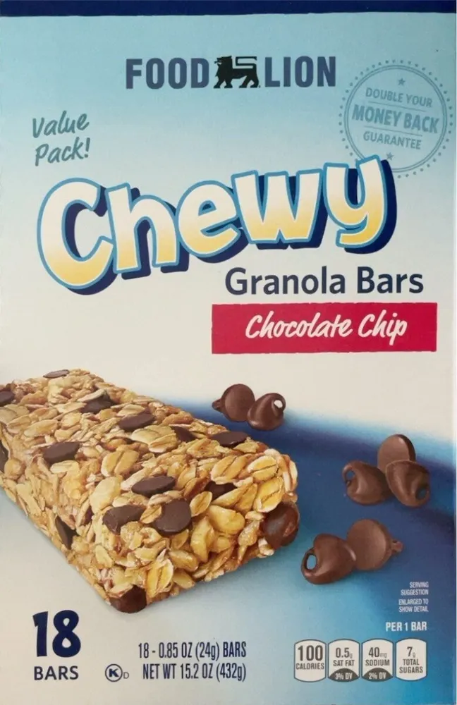 Chocolate Chip Granola Bars