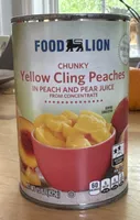 Chunky Yellow Cling Peaches in Peach and Pear Juice