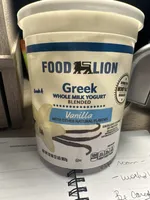Greek Whole Milk Yogurt Blended Vanilla