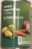 Mixed vegetables in water