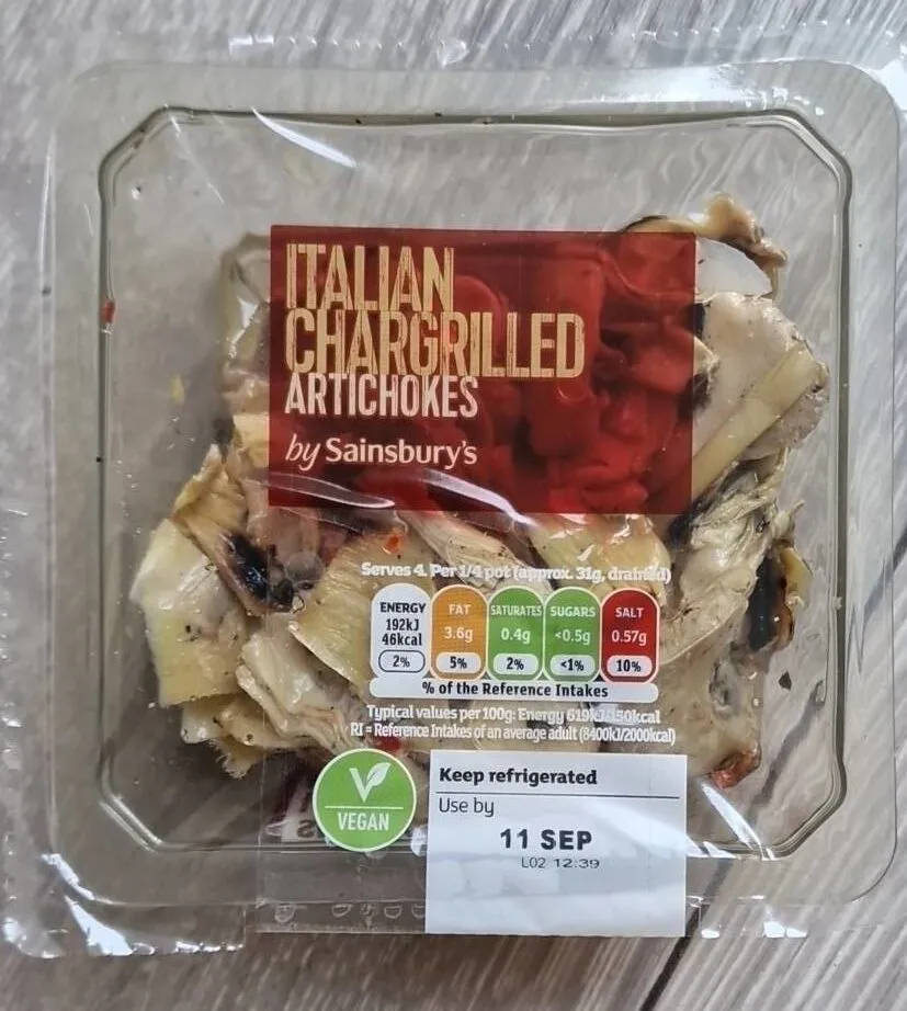 Italian Chargrilles Artichokes