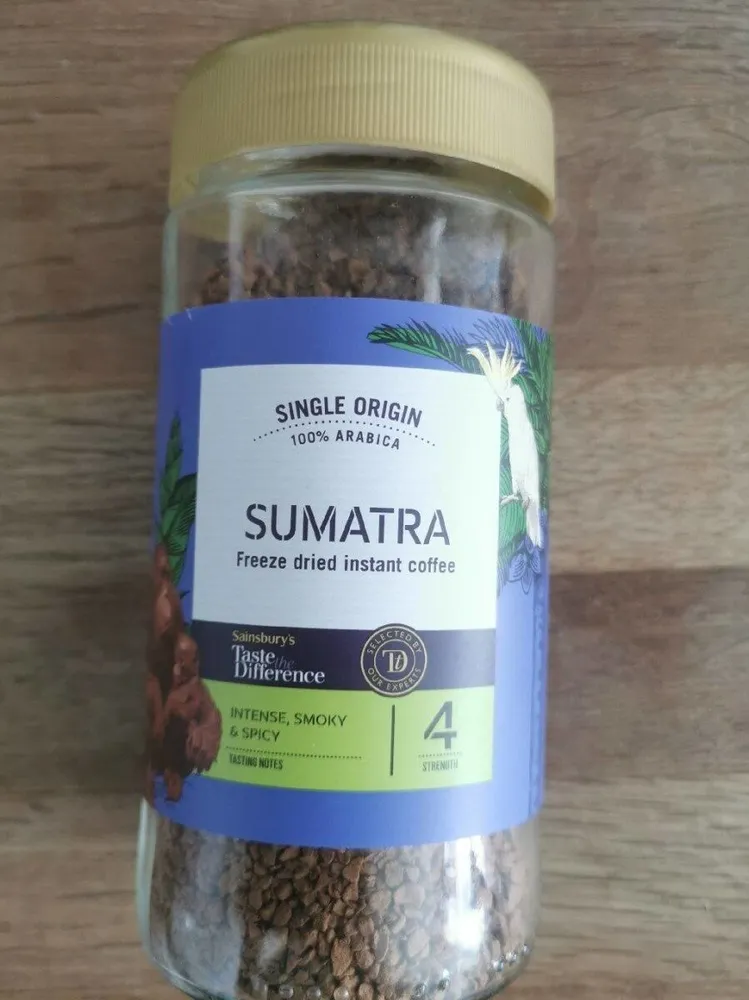 Sumatra freeze dried instant coffee