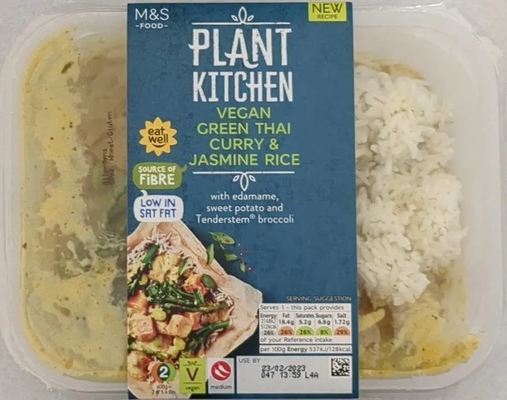 Vegan Green Thai Curry & Jasmine Rice