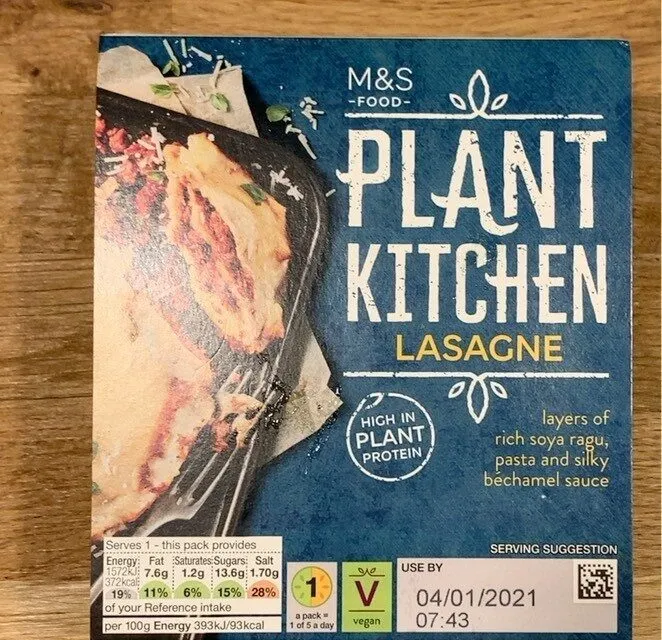 Plant kitchen lasagne