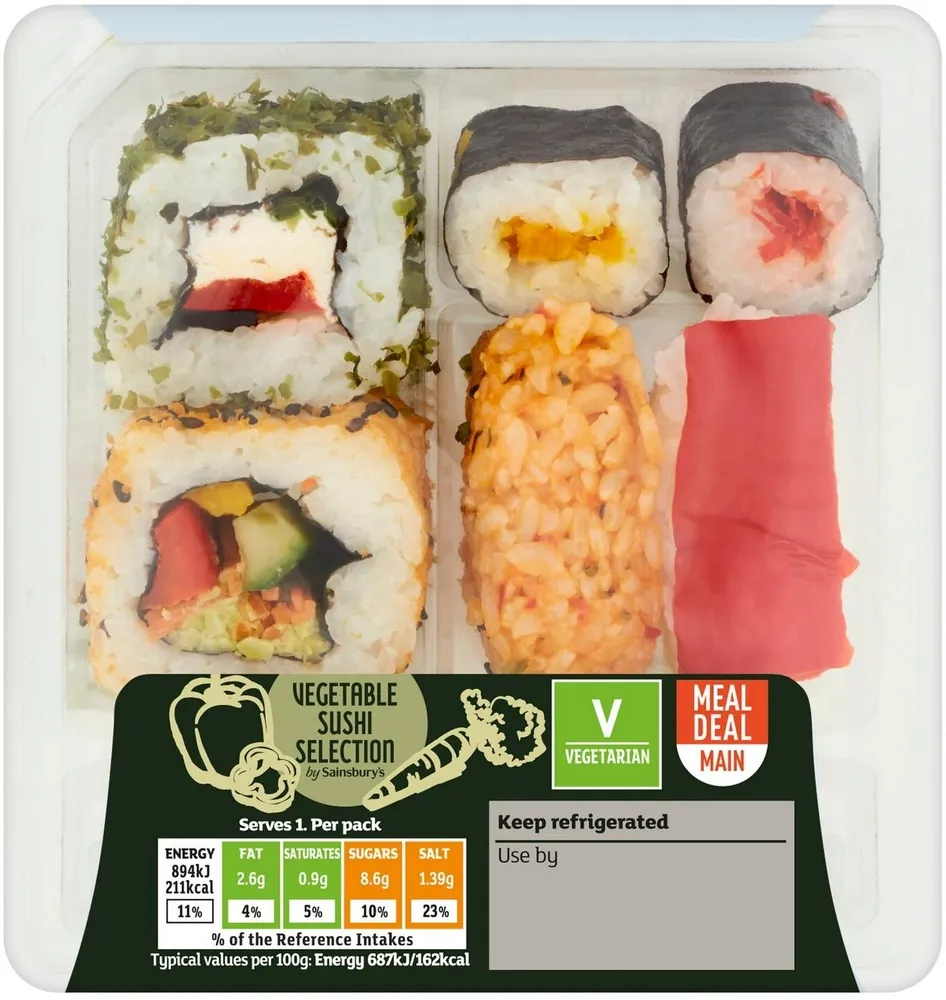 Vegetable sushi medium