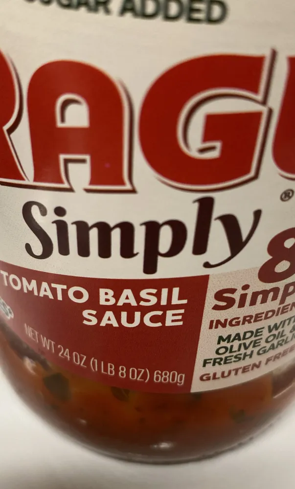 Simply 8 Tomato Basil Sauce (No Sugar Added)
