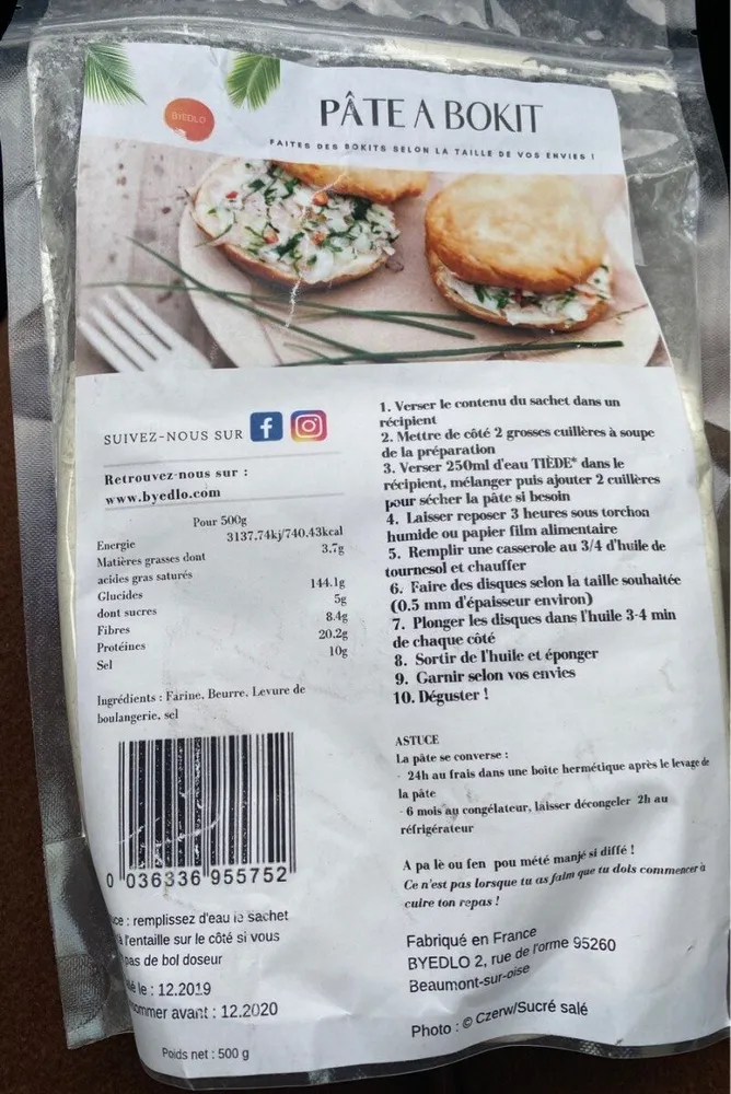 Pâte à Bokit