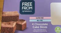 Gluten free chocolate cake slices