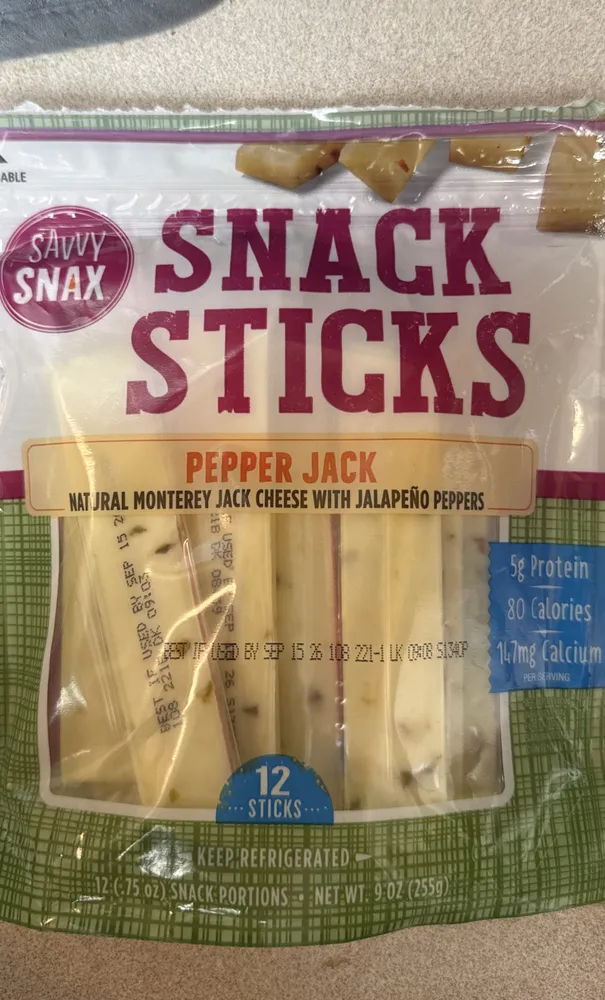 Pepper jack snack sticks