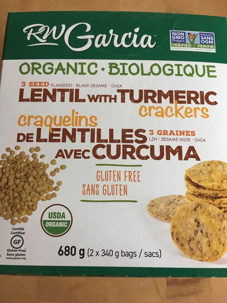 Lentil with Turmeric crackers