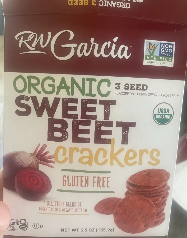 Organic 3 Seed Sweet Beet Crackers