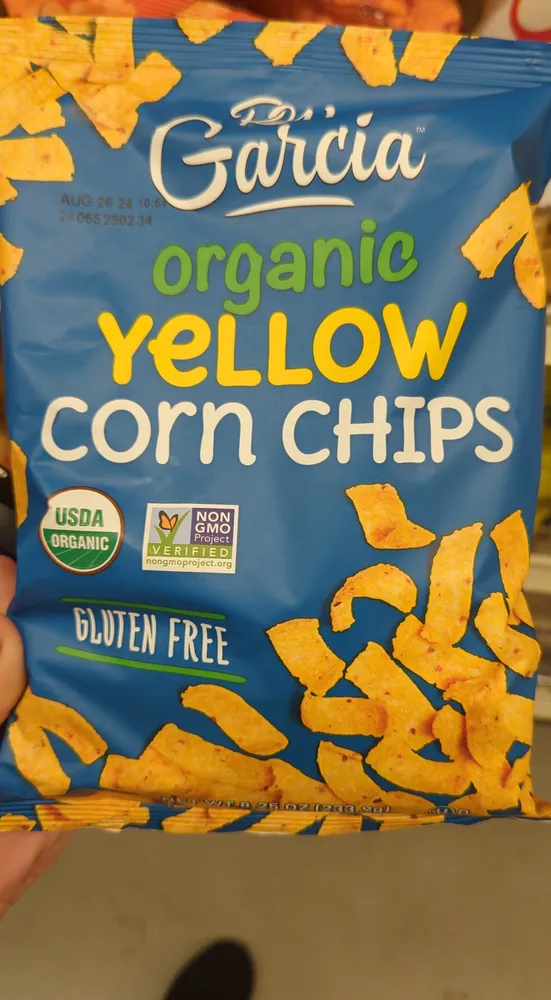 organic yellow corn chips
