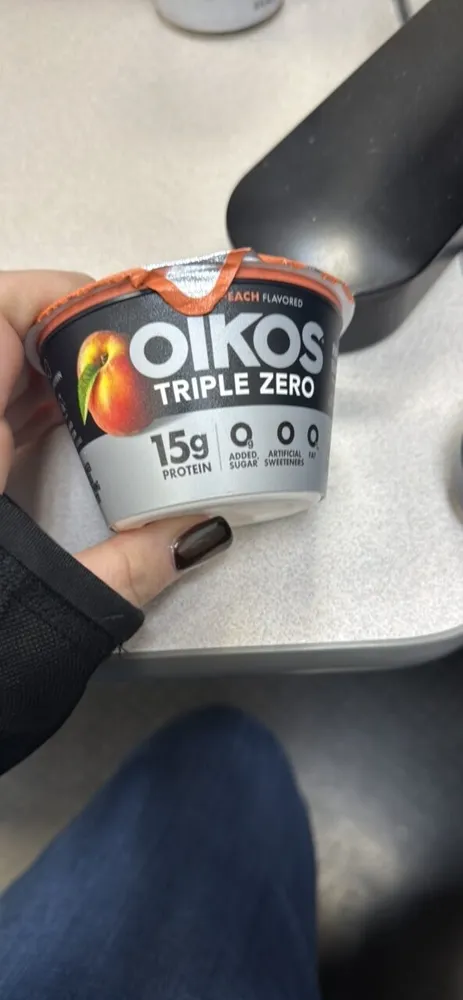 Triple Zero Peach Flavored Yogurt