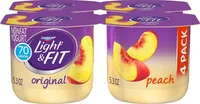 Dannon peach yogurt