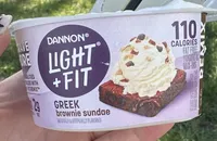 Greek Brownie Sundae