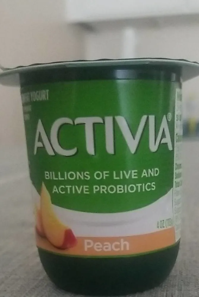 Activia Yogurt Peach