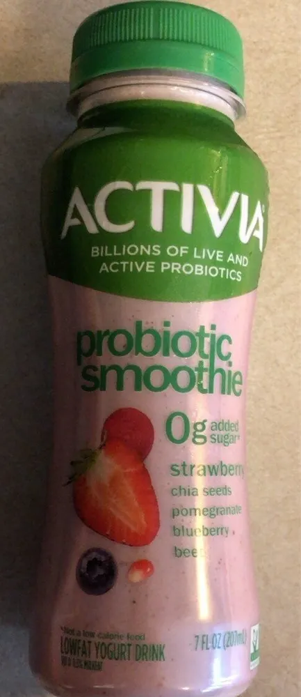 Activia Probiotic Smoothie Strawberry
