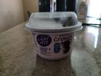 Nonfat yogurt & toppings, vanilla with cookie pieces & dark chocolate