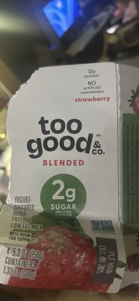 too good & co. blended strawberry