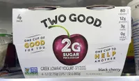 Two Good Black Cherry Yogurt-Cultured Ultra-Filtered Milk