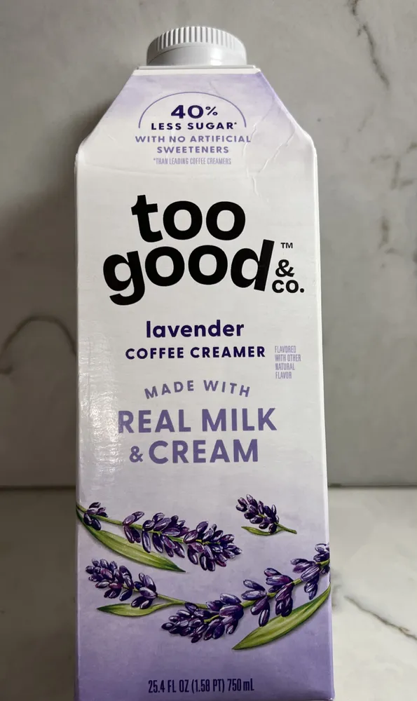 Lavender coffee creamer