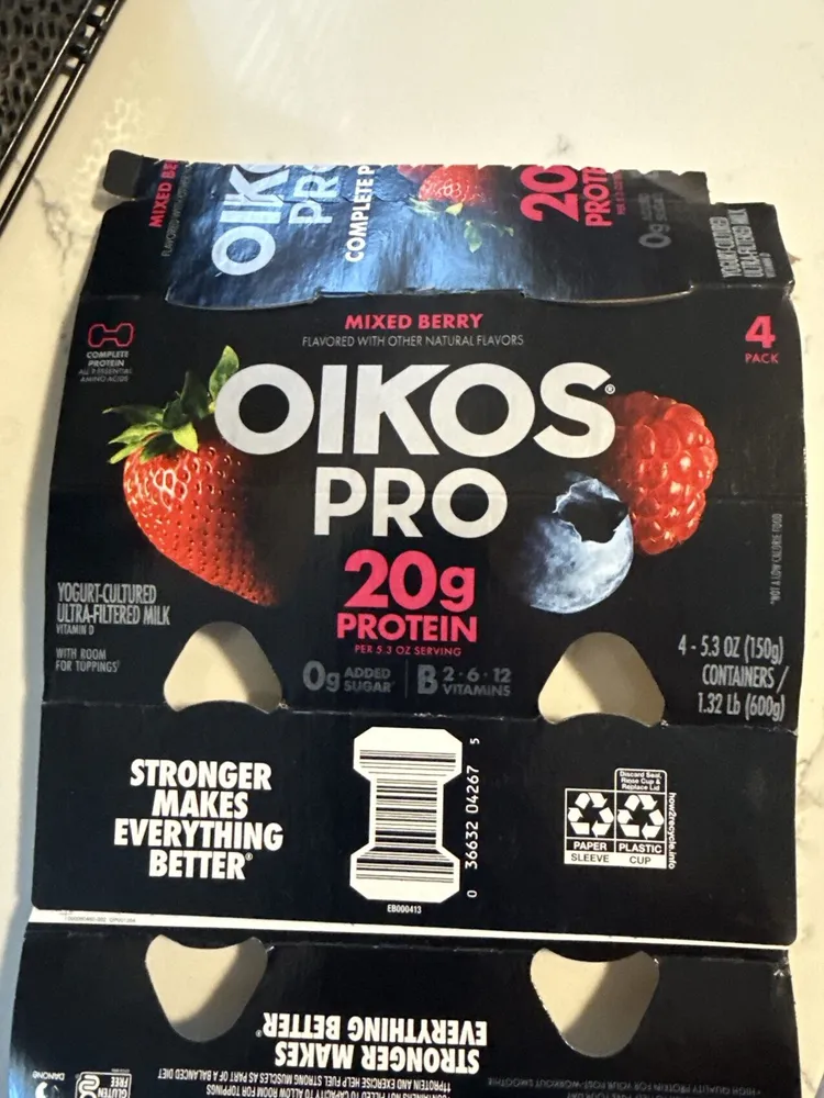 Mixed Berry Flavored Greek Yogurt