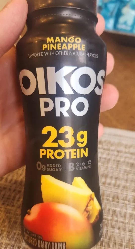 OIKOS PRO STRAWBERRY BANANA FLAVORED WITH OTHER NATURAL FLAVORS
