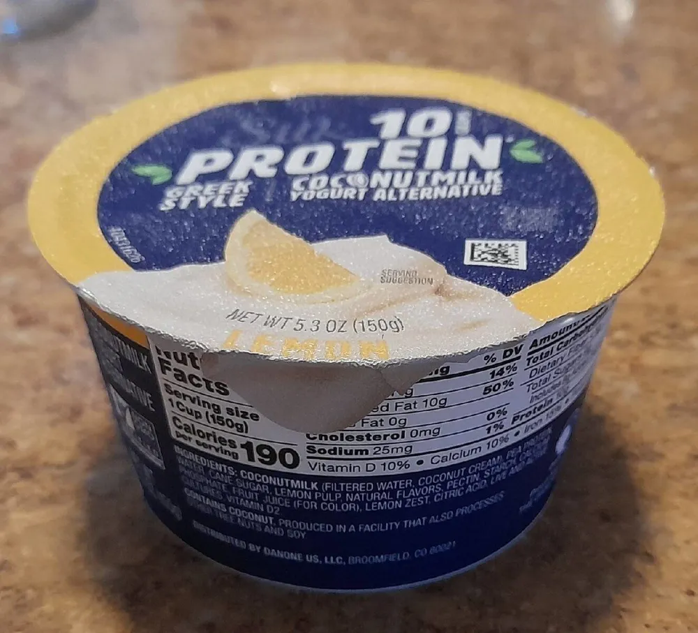Greek Style Coconutmilk Yogurt Alternative Lemon