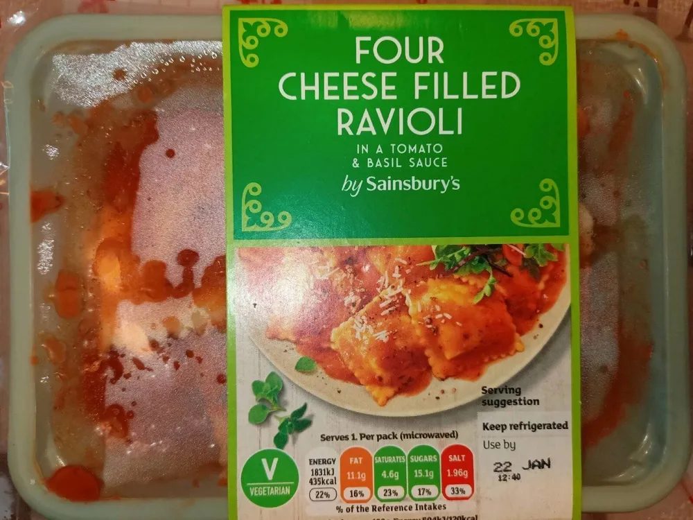 Four Cheese Filled Ravioli