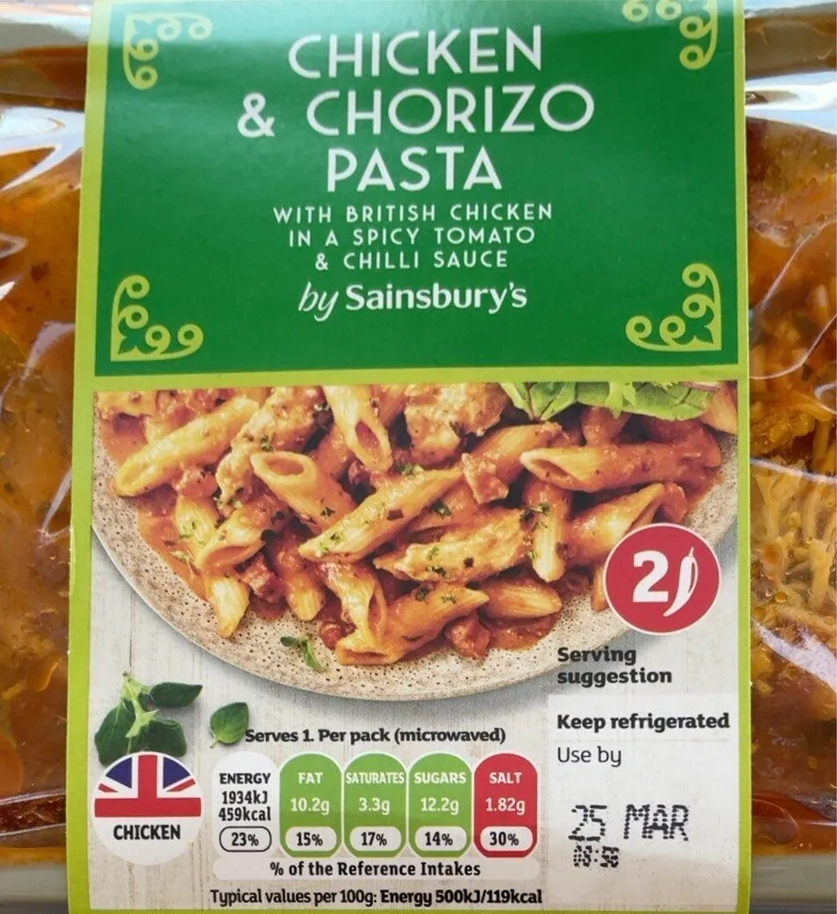 Chicken & Chorizo Pasta