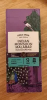 Indian monsoon Malabar aluminium coffee pods