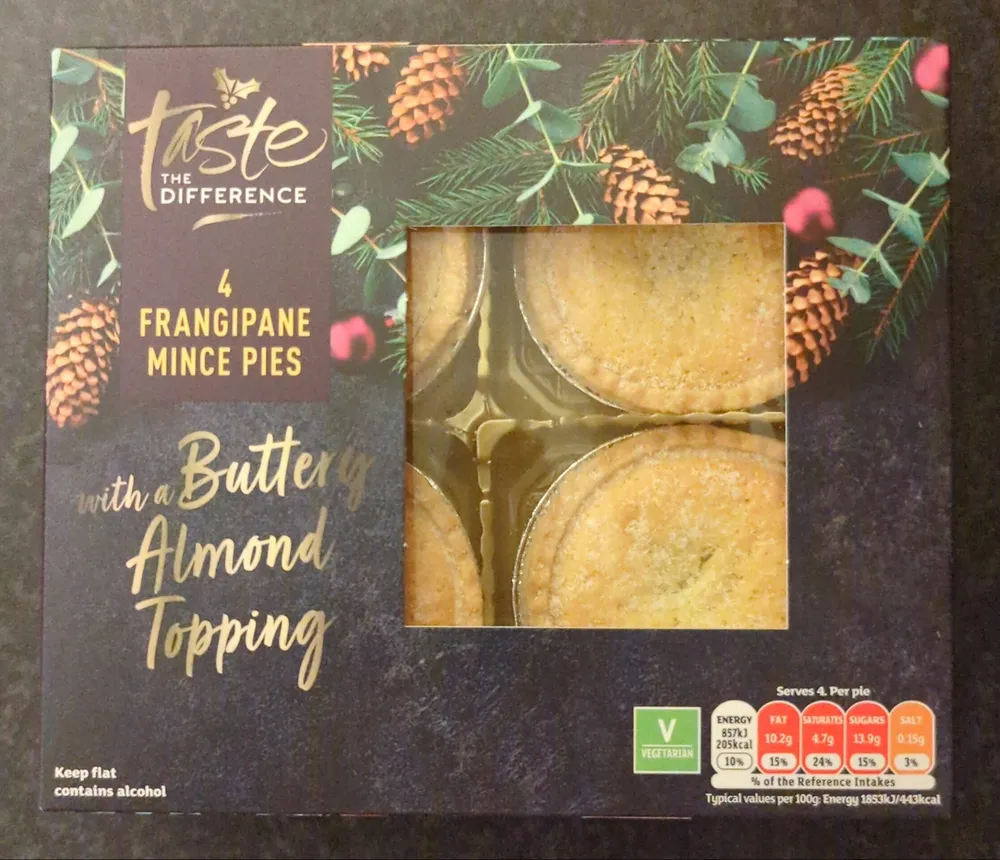 4 ALL BUTTER FRANGIPANE MINCE PIES