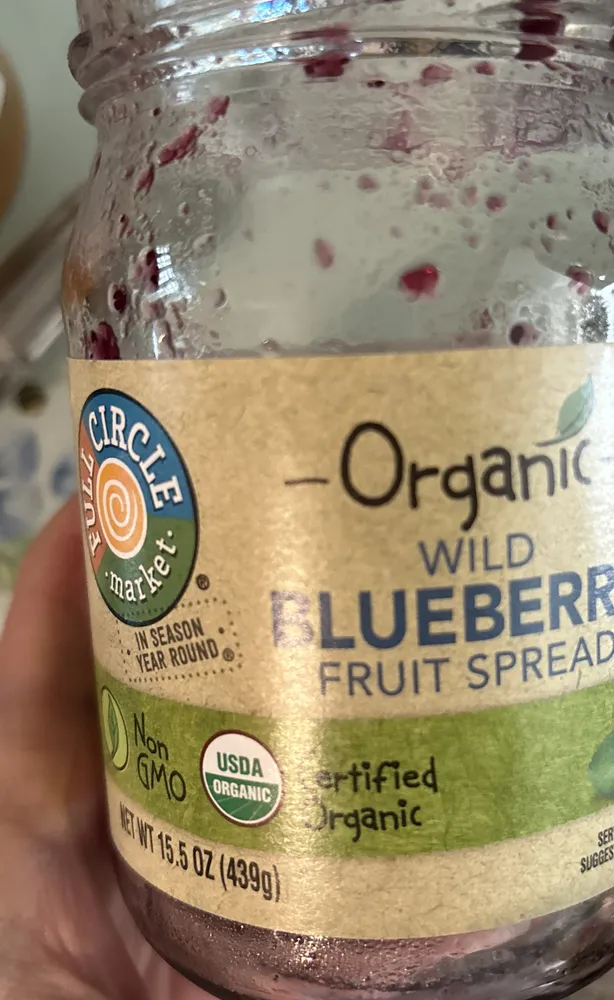 Organic Wild Blueberry Fruit Spread