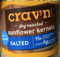 dry roasted sunflower kernels