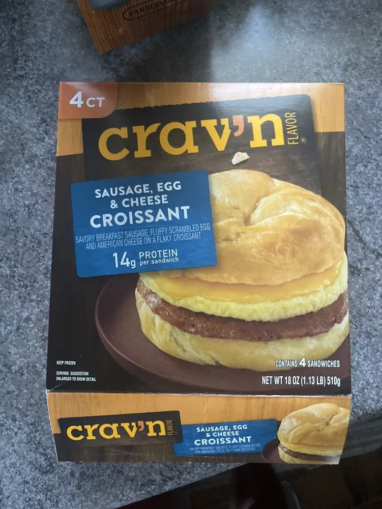 , Sausage, Egg, And Cheese Croissant