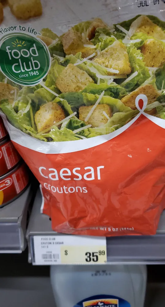 Caesar restaurant style croutons, caesar