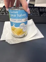 No sugar added bartlett pear halves packed in water