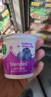 Blueberry blended lowfat yogurt, blueberry