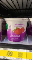 Strawberry blended lowfat yogurt, strawberry