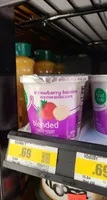 Strawberry banana blended lowfat yogurt, strawberry banana