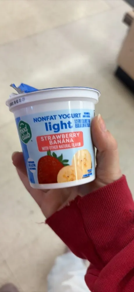 NONFAT YOGURT light STRAWBERRY BANANA