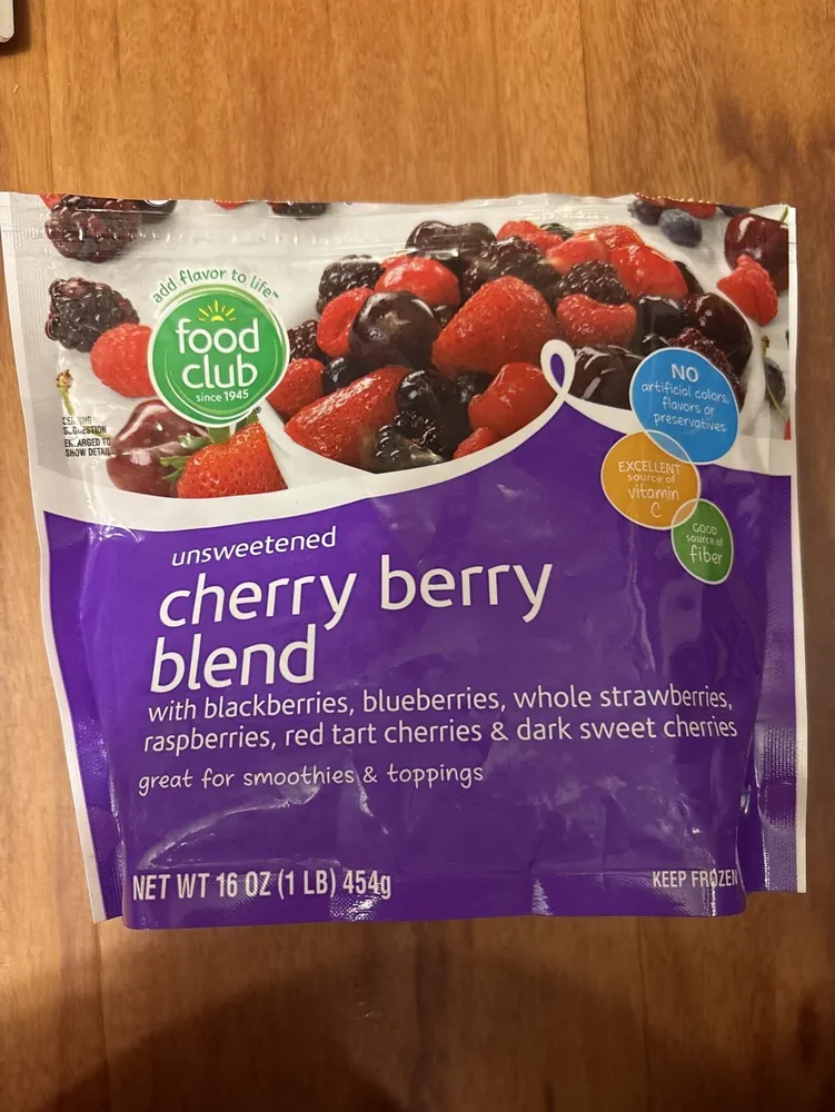unsweetened cherry berry blend
