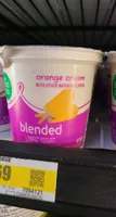 Orange cream blended lowfat yogurt, orange cream