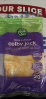 thin sliced colby jack