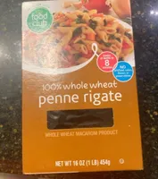 100% whole wheat penne rigate