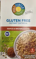 Maple Brown Sugar Gluten Free Instant Oatmeal