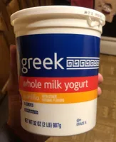 Vanilla blended greek whole milk yogurt