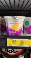 Lemon blended lowfat yogurt, lemon