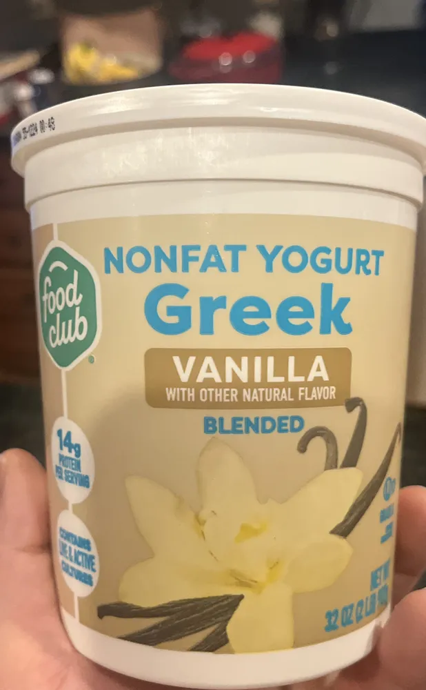 Nonfat Yogurt Greek Vanilla